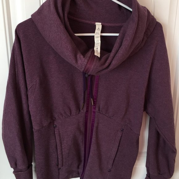 LULULEMON COWL NECK JACKET Size 6 - Picture 1 of 4